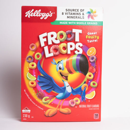 KELLOGG'S FROOT LOOPS CEREAL 230g