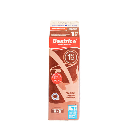 BEATRICE CHOCOLATE SKIMMED MILK - 1% 1L