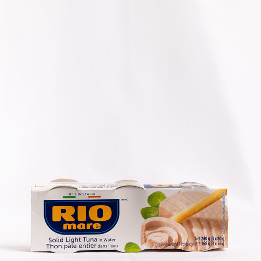 RIO ITALIA SOLID LIGHT TUNA IN WATER (240g - 3x80g)