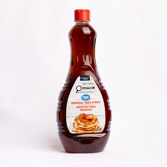 GREAT VALUE ORIGINAL TABLE SYRUP 750ml