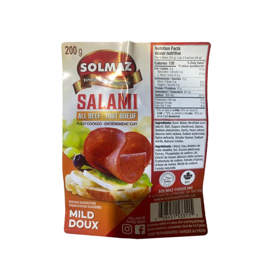 SOLMAZ SALAMI BOEUF 200g